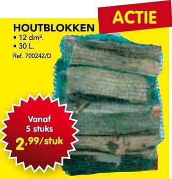 Promoties Houtblokken - Huismerk - Group Meno  - Geldig van 06/01/2014 tot 29/01/2014 bij Group Meno