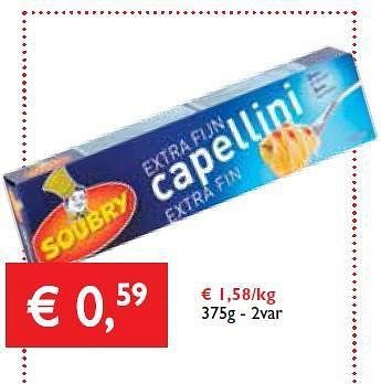 Promoties Soubry capellini - Soubry - Geldig van 16/01/2014 tot 28/01/2014 bij Prima