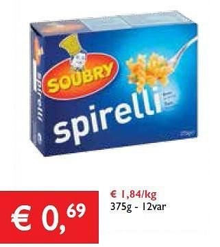 Promoties Soubry spirelli - Soubry - Geldig van 16/01/2014 tot 28/01/2014 bij Prima