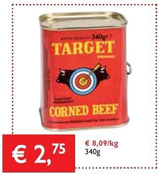 Promoties Target corned beef - Target - Geldig van 16/01/2014 tot 28/01/2014 bij Prima