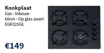 Promoties Kookplaat egk325gl - Exquisit - Geldig van 16/01/2014 tot 29/01/2014 bij Cevo Market