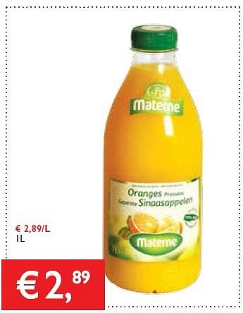 Promoties Materne appelsiensap - Materne - Geldig van 30/01/2014 tot 11/02/2014 bij Prima
