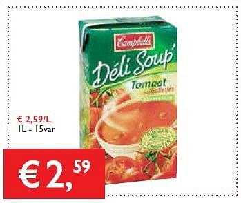 Promoties Déli-soup - Campbell's - Geldig van 30/01/2014 tot 11/02/2014 bij Prima