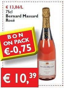 Promoties Bernard massard rosé - Schuimwijnen - Geldig van 30/01/2014 tot 11/02/2014 bij Prima