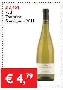 Promoties Touraine sauvignon 2011 - Witte wijnen - Geldig van 30/01/2014 tot 11/02/2014 bij Prima