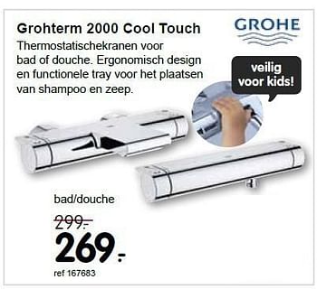 Promoties Grohterm 2000 cool touch - Grohe - Geldig van 03/02/2014 tot 02/03/2014 bij Freetime