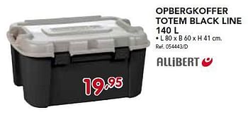 Promoties Opbergkoffer totem black line - Allibert - Geldig van 03/02/2014 tot 22/02/2014 bij Group Meno