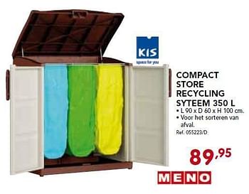 Promoties Compact store recycling syteem - Kis - Geldig van 03/02/2014 tot 22/02/2014 bij Group Meno