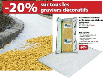 Promoties Graviers décoratifs en petits sacs ou en big bags - Cobo Garden - Geldig van 12/02/2014 tot 24/02/2014 bij Gamma