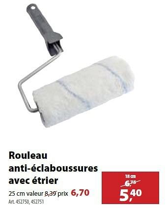 Promotions Rouleau anti-éclaboussures avec étrier - Produit maison - Gamma - Valide de 12/02/2014 à 24/02/2014 chez Gamma