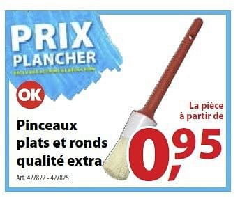 Promoties Pinceaux plats et ronds qualité extra - Ok - Geldig van 12/02/2014 tot 24/02/2014 bij Gamma