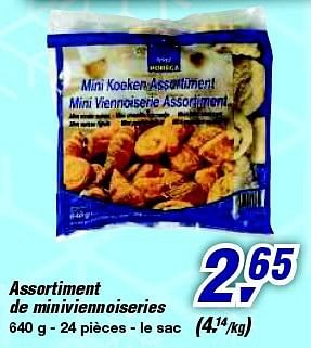 Promoties Assortiment de miniviennoiseries - Huismerk - Makro - Geldig van 12/02/2014 tot 25/02/2014 bij Makro