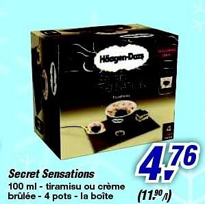 Promotions Secret sensations - Haagen-Dazs - Valide de 12/02/2014 à 25/02/2014 chez Makro