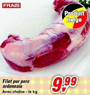 Promotions Filet pur porc ardennais - Produit maison - Makro - Valide de 12/02/2014 à 25/02/2014 chez Makro