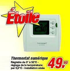 Promotions Thermostat numérique - Honeywell - Valide de 12/02/2014 à 25/02/2014 chez Makro