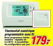 Promotions Thermostat numérique programmable sans fil - Honeywell - Valide de 12/02/2014 à 25/02/2014 chez Makro