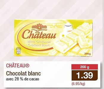 Chateau Chateau Chocolat Blanc Promotie Bij Aldi