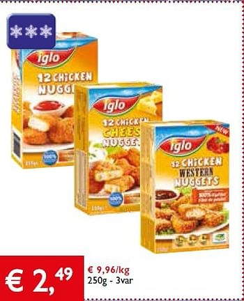 Promoties Chicken nuggets - Iglo - Geldig van 13/02/2014 tot 25/02/2014 bij Prima