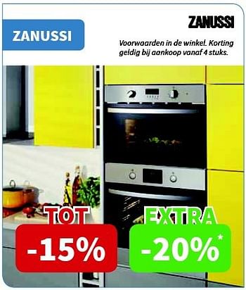 Promoties Zanussi inbouwtoestellen - Zanussi - Geldig van 13/02/2014 tot 26/02/2014 bij Cevo Market
