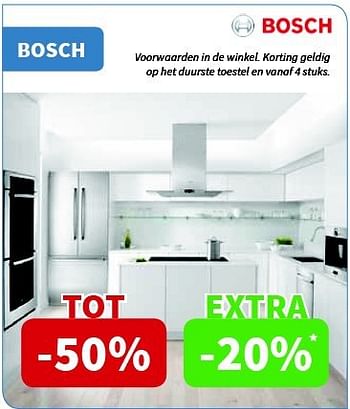 Promoties Bosch inbouwtoestellen - Bosch - Geldig van 13/02/2014 tot 26/02/2014 bij Cevo Market