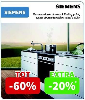 Promoties Siemens inbouwtoestellen - Siemens - Geldig van 13/02/2014 tot 26/02/2014 bij Cevo Market