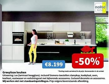 Promoties Greeploze keuken - Nolte Küchen - Geldig van 13/02/2014 tot 26/02/2014 bij Cevo Market