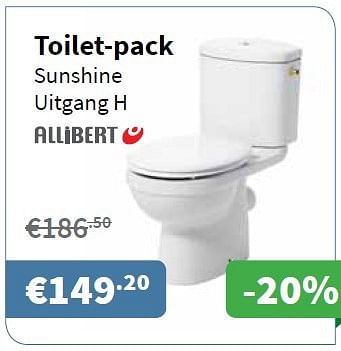 Promoties Toilet-pack - Allibert - Geldig van 13/02/2014 tot 26/02/2014 bij Cevo Market
