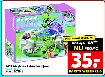Promoties 5475 magische kristallen vijver - Playmobil - Geldig van 15/02/2014 tot 02/03/2014 bij Bart Smit