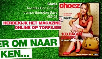 Promotions Cover handtas boo - Huismerk - Torfs - Valide de 15/02/2014 à 30/04/2014 chez Torfs