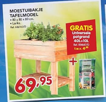 Promoties Moestuibakje tafelmodel - Huismerk - Group Meno  - Geldig van 24/02/2014 tot 22/03/2014 bij Group Meno