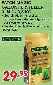 Promoties Patch magic gazonhersteller 3 in 1 - Evergreen - Geldig van 24/02/2014 tot 22/03/2014 bij Group Meno