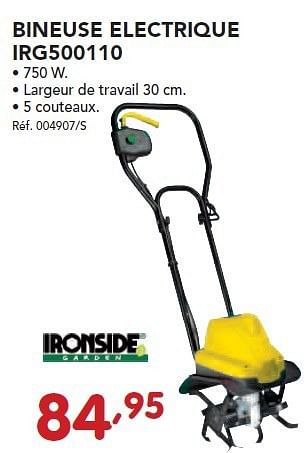 Promoties Bineuse electrique irg500110 - Ironside - Geldig van 24/02/2014 tot 22/03/2014 bij Group Meno