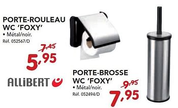 Promotions Porte-brosse wc `foxy` - Allibert - Valide de 24/02/2014 à 22/03/2014 chez Group Meno