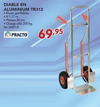 Promotions Diable en aluminium tr312 - Practo - Valide de 24/02/2014 à 22/03/2014 chez Group Meno
