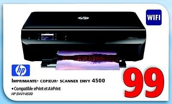 Promotions Hp imprimante copieur scanner envy 4500 - HP - Valide de 25/02/2014 à 12/03/2014 chez Kitchenmarket