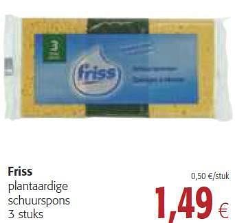 Promoties Friss plantaardige schuurspons - Friss - Geldig van 26/02/2014 tot 11/03/2014 bij Colruyt