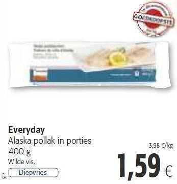 Promoties Everyday alaska pollak in porties - Everyday - Geldig van 26/02/2014 tot 11/03/2014 bij Colruyt