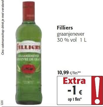 Promoties Filliers graanjenever - Filliers - Geldig van 26/02/2014 tot 11/03/2014 bij Colruyt