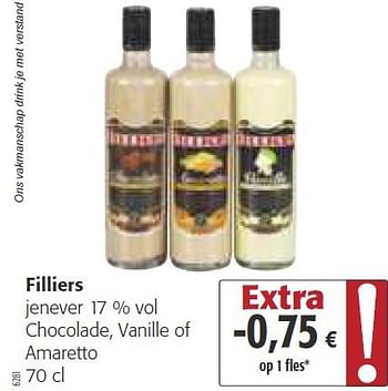 Promoties Filliers jenever chocolade, vanille of amaretto - Filliers - Geldig van 26/02/2014 tot 11/03/2014 bij Colruyt