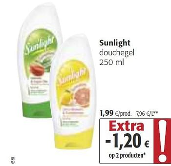 Promoties Sunlight douchegel - Sunlight - Geldig van 26/02/2014 tot 11/03/2014 bij Colruyt