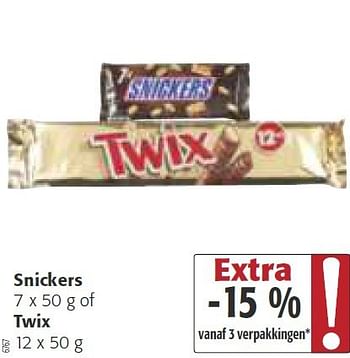 Promoties Snickers of twix - Snickers - Geldig van 26/02/2014 tot 11/03/2014 bij Colruyt