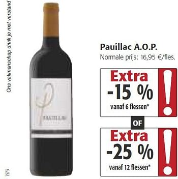 Promoties Pauillac a.o.p - Rode wijnen - Geldig van 26/02/2014 tot 11/03/2014 bij Colruyt