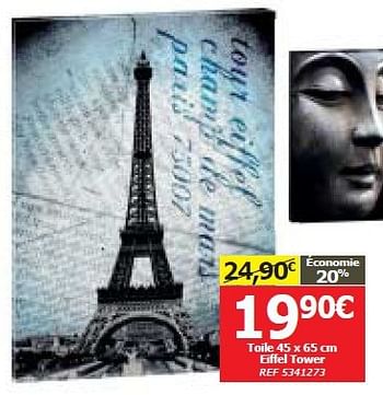 Promotions Eiffel tower - Produit maison - BricoPlanit - Valide de 26/02/2014 à 17/03/2014 chez BricoPlanit