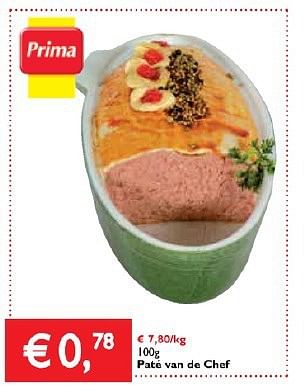 Promoties Paté van de chef - Huismerk - Prima - Geldig van 27/02/2014 tot 11/03/2014 bij Prima