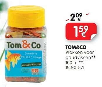 Promotions Tom+co vlokken voor goudvissen - Produit maison - Tom & Co - Valide de 27/02/2014 à 12/03/2014 chez Tom&Co