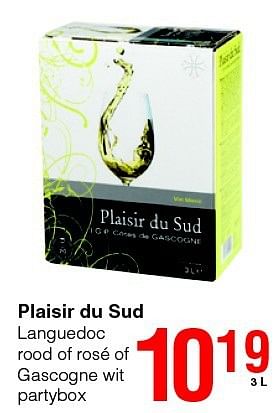 Promoties Plaisir du sud gascogne - Witte wijnen - Geldig van 27/02/2014 tot 12/03/2014 bij Spar (Colruytgroup)