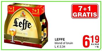 Promoties Leffe blond of bruin - Leffe - Geldig van 27/02/2014 tot 12/03/2014 bij Spar (Colruytgroup)