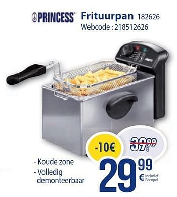 Promoties Princess frituurpan frituurpan 182626 - Princess - Geldig van 01/03/2014 tot 31/03/2014 bij Eldi