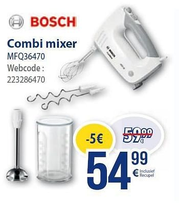 Promoties Bosch combi mixer mfq36470 - Bosch - Geldig van 01/03/2014 tot 31/03/2014 bij Eldi