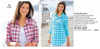 Promoties Geruite blouse - Huismerk - Damart - Geldig van 01/03/2014 tot 30/06/2014 bij Damart
